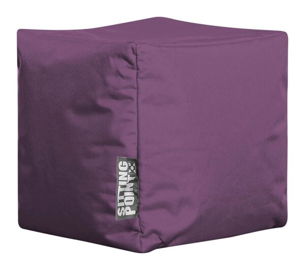 SITTING POINT Cube SCUBA Sitzsack aubergine