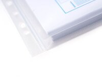 FolderSys Dokumententaschen DIN A4 transparent genarbt 0,20 mm, 10 St.