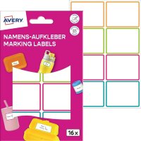 AVERY Zweckform Namensetiketten farbsortiert 48,0 x 34,0...