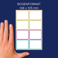 AVERY Zweckform Namensetiketten farbsortiert 48,0 x 34,0 mm, 16 St.