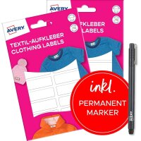 AVERY Zweckform Namensetiketten weiß 45,0 x 13,0...