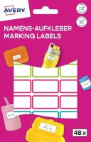 AVERY Zweckform Namensetiketten farbsortiert 32,0 x 15,0...