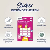 AVERY Zweckform Namensetiketten farbsortiert 32,0 x 15,0 mm, 48 St.