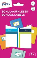 AVERY Zweckform Schuletiketten Rahmen, farblich sortiert,...