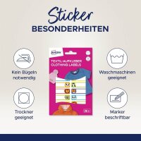 AVERY Zweckform Namensetiketten farbsortiert 46,0 x 13,0 mm, 36 St.