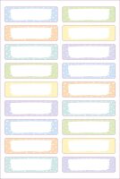 AVERY Zweckform Namensetiketten farbsortiert 46,0 x 13,0 mm, 36 St.