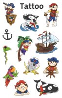 AVERY Zweckform Klebetattoo Piraten, 12 Etiketten