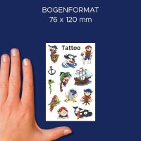 AVERY Zweckform Klebetattoo Piraten, 12 Etiketten