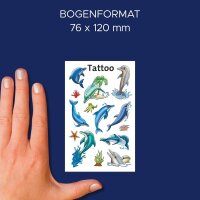 AVERY Zweckform Klebetattoo Delfine, 9 Etiketten