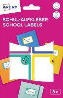 AVERY Zweckform Schuletiketten Gesichter, farblich...