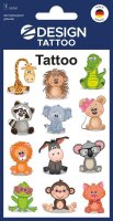 AVERY Zweckform Klebetattoo Tiere, 12 Etiketten