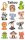 AVERY Zweckform Klebetattoo Tiere, 12 Etiketten