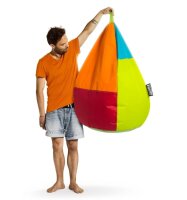 SITTING POINT Harlekin XL Sitzsack bunt