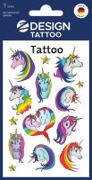 AVERY Zweckform Klebetattoo Einhorn, 10 Etiketten