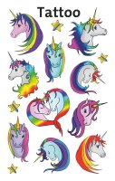 AVERY Zweckform Klebetattoo Einhorn, 10 Etiketten