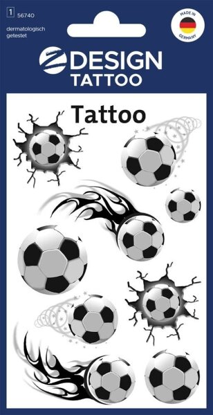 AVERY Zweckform Klebetattoo Fussball, 9 Etiketten