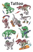 AVERY Zweckform Klebetattoo Dino, 9 Etiketten