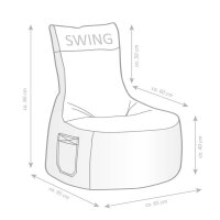 SITTING POINT Swing JAMIE Sitzsack braun