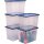 Bankers Box Aufbewahrungsboxen 64,0 l transparent, blau 38,0 x 56,0 x 41,0 cm, 5 St.