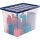 Bankers Box Aufbewahrungsboxen 64,0 l transparent, blau 38,0 x 56,0 x 41,0 cm, 5 St.