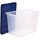 Bankers Box Aufbewahrungsboxen 64,0 l transparent, blau 38,0 x 56,0 x 41,0 cm, 5 St.