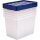 Bankers Box Aufbewahrungsboxen 64,0 l transparent, blau 38,0 x 56,0 x 41,0 cm, 5 St.