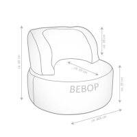 SITTING POINT Bebop SCUBA Sitzsack grün, anthrazit