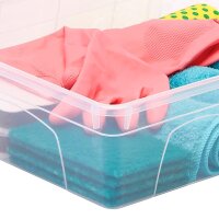 Bankers Box Aufbewahrungsboxen 12,0 l transparent, blau 32,0 x 40,0 x 11,0 cm, 10 St.