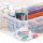 Bankers Box Aufbewahrungsboxen 12,0 l transparent, blau 32,0 x 40,0 x 11,0 cm, 10 St.