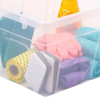 Bankers Box Aufbewahrungsboxen 22,0 l transparent, blau 32,0 x 40,0 x 24,5 cm, 10 St.