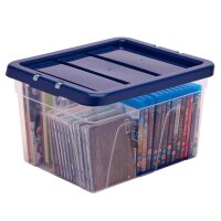 Bankers Box Aufbewahrungsboxen 22,0 l transparent, blau...