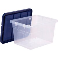 Bankers Box Aufbewahrungsboxen 22,0 l transparent, blau 32,0 x 40,0 x 24,5 cm, 10 St.