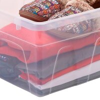 Bankers Box Aufbewahrungsboxen 22,0 l transparent, blau 32,0 x 40,0 x 24,5 cm, 10 St.