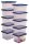 Bankers Box Aufbewahrungsboxen 22,0 l transparent, blau 32,0 x 40,0 x 24,5 cm, 10 St.