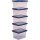 Bankers Box Aufbewahrungsboxen 22,0 l transparent, blau 32,0 x 40,0 x 24,5 cm, 10 St.