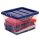 Bankers Box Aufbewahrungsboxen 22,0 l transparent, blau 32,0 x 40,0 x 24,5 cm, 10 St.