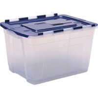 Bankers Box Aufbewahrungsboxen 55,0 l transparent, blau 43,0 x 59,0 x 35,0 cm, 3 St.