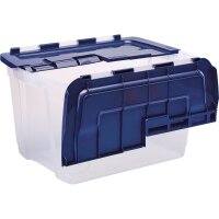Bankers Box Aufbewahrungsboxen 55,0 l transparent, blau 43,0 x 59,0 x 35,0 cm, 3 St.