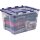 Bankers Box Aufbewahrungsboxen 55,0 l transparent, blau 43,0 x 59,0 x 35,0 cm, 3 St.