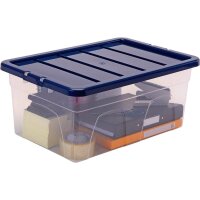 Bankers Box Aufbewahrungsboxen 38,0 l transparent, blau...