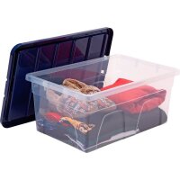 Bankers Box Aufbewahrungsboxen 38,0 l transparent, blau 38,0 x 56,0 x 25,0 cm, 5 St.