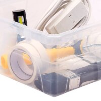 Bankers Box Aufbewahrungsboxen 15,0 l transparent, blau 32,0 x 40,0 x 17,0 cm, 10 St.