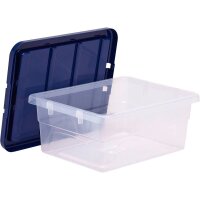 Bankers Box Aufbewahrungsboxen 15,0 l transparent, blau 32,0 x 40,0 x 17,0 cm, 10 St.