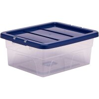 Bankers Box Aufbewahrungsboxen 15,0 l transparent, blau 32,0 x 40,0 x 17,0 cm, 10 St.