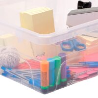 Bankers Box Aufbewahrungsboxen 15,0 l transparent, blau 32,0 x 40,0 x 17,0 cm, 10 St.