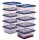 Bankers Box Aufbewahrungsboxen 15,0 l transparent, blau 32,0 x 40,0 x 17,0 cm, 10 St.