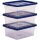 Bankers Box Aufbewahrungsboxen 15,0 l transparent, blau 32,0 x 40,0 x 17,0 cm, 10 St.