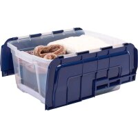 Bankers Box Aufbewahrungsboxen 45,0 l transparent, blau 43,0 x 59,0 x 28,0 cm, 3 St.