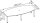 HAMMERBACHER Konferenztisch KT28C eiche Tonnenform, Rundrohr chrom, 280,0 x 85,0/130,0 x 72,0 - 74,0 cm