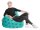SITTING POINT Fluffy Stars L Sitzsack türkis